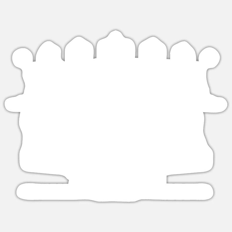 Luna - Sticker Größe S (10 x 10 cm) - Mattweiß