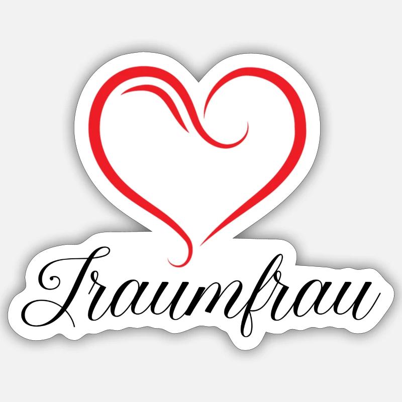 Traumfrau Sticker Größe S (10 x 10 cm)
