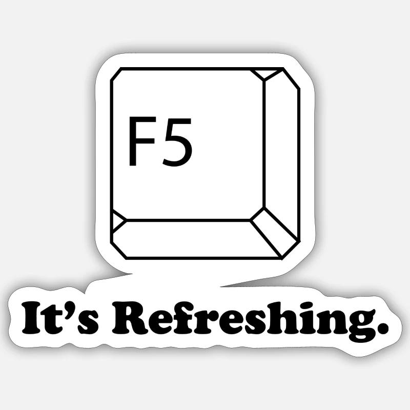 F5 C’est rafraîchissant Sticker taille S (10 x 10 cm)