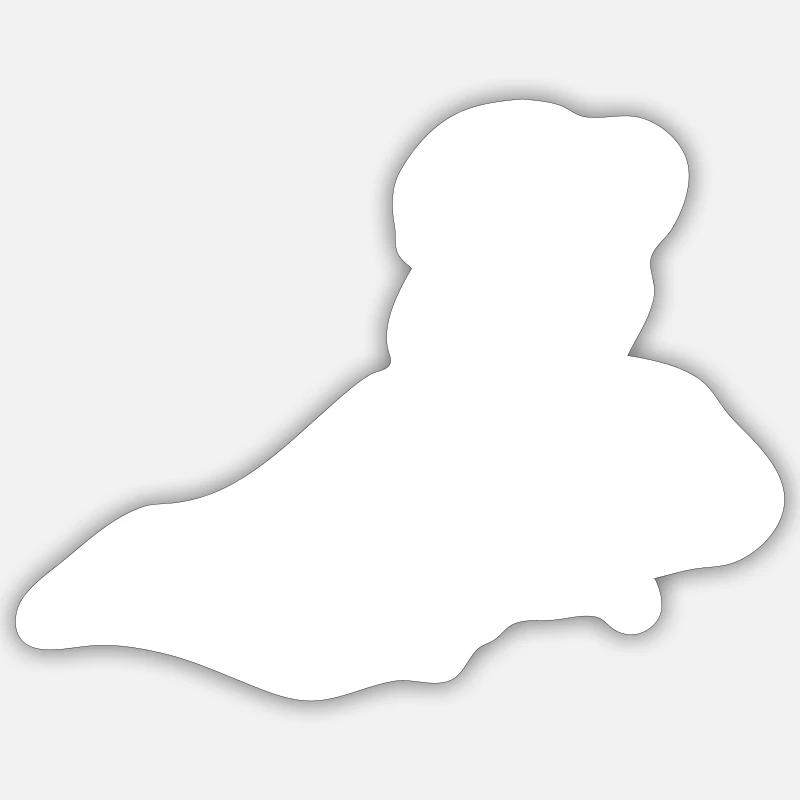 Anime Heldin Sticker Größe S (10 x 10 cm)