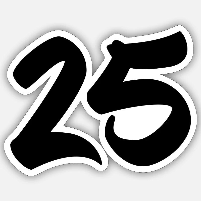 25 - Sticker taille S (10 x 10 cm) - blanc mat