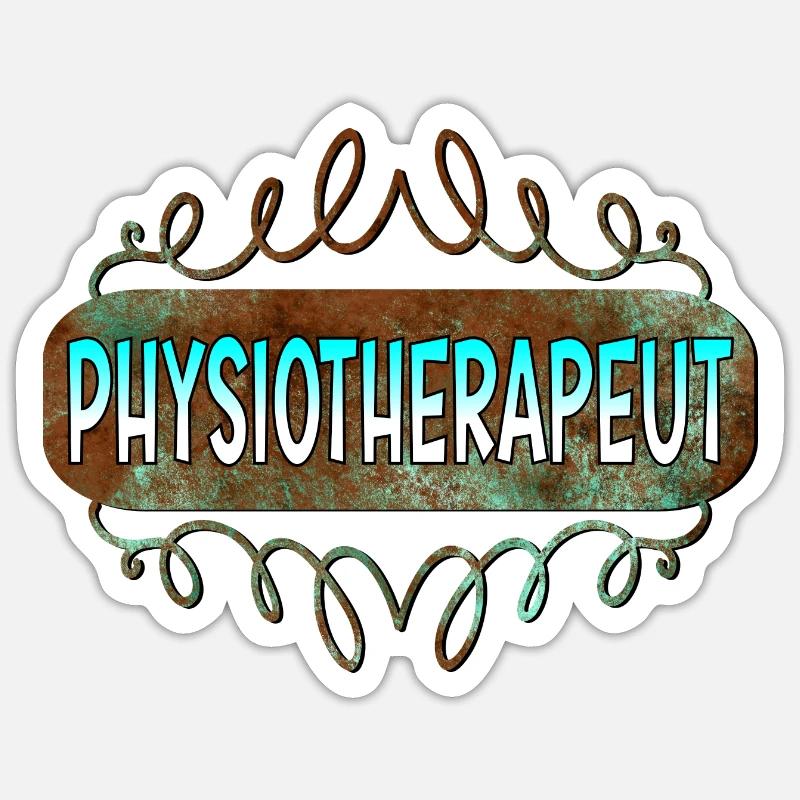 Physiotherapeut Sticker Größe S (10 x 10 cm)