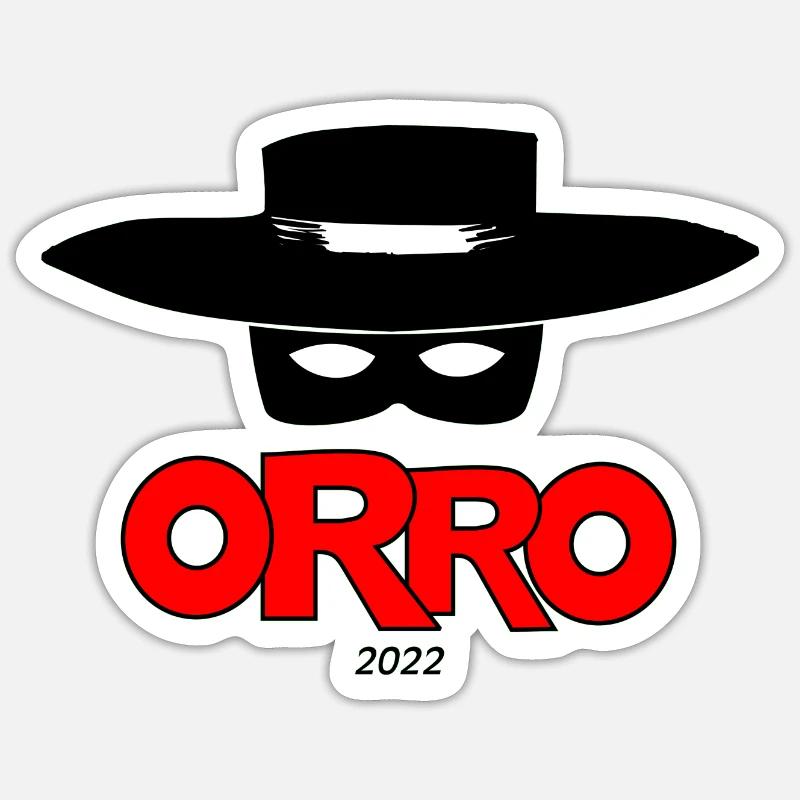 Zorro Orro - Sticker size S (10 x 10 cm) - white matte
