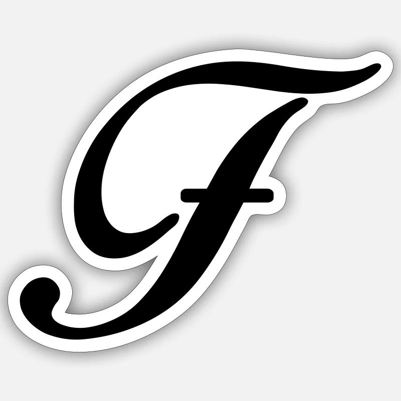 F - Sticker taille S (10 x 10 cm) - blanc mat