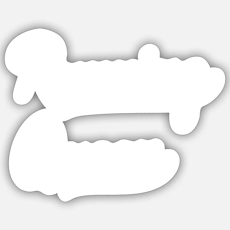 Running Queen - Sticker size S (10 x 10 cm) - white matte