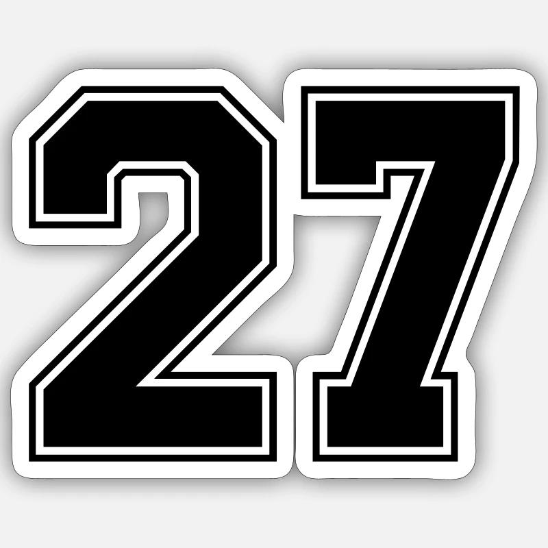 27 - Sticker taille S (10 x 10 cm) - blanc mat