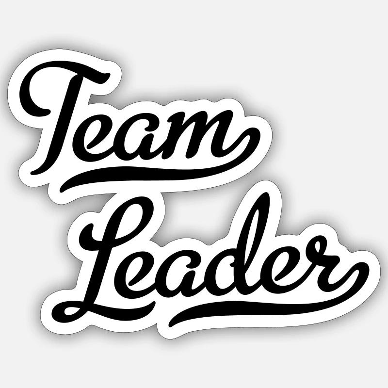 Team leader Sticker size S (10 x 10 cm)