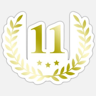 11 Numero corona Adesivo