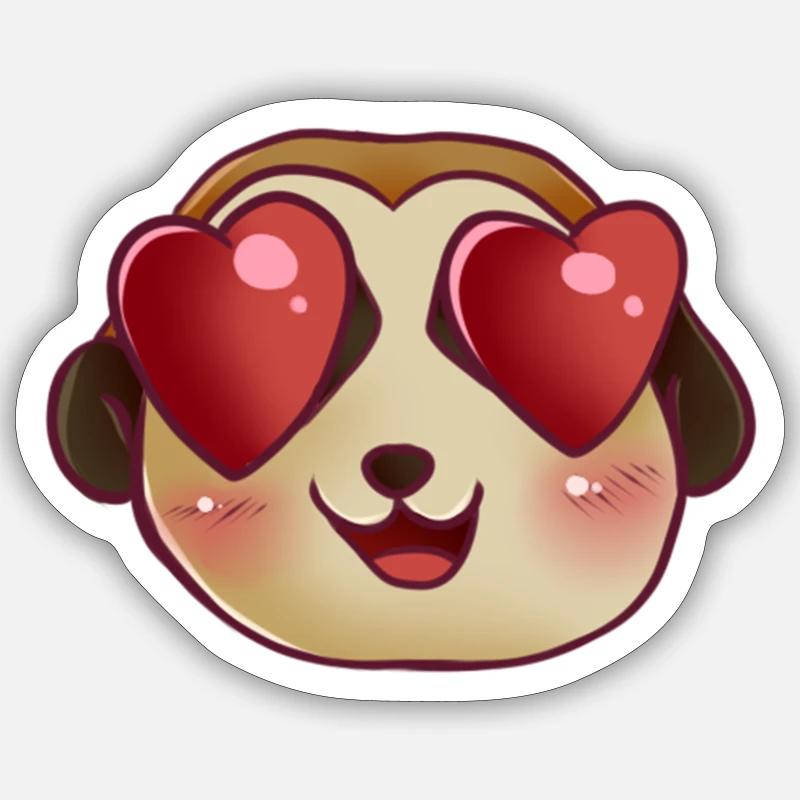 Mrs_Crazy_Diamond - Sticker taille S (10 x 10 cm) - blanc mat