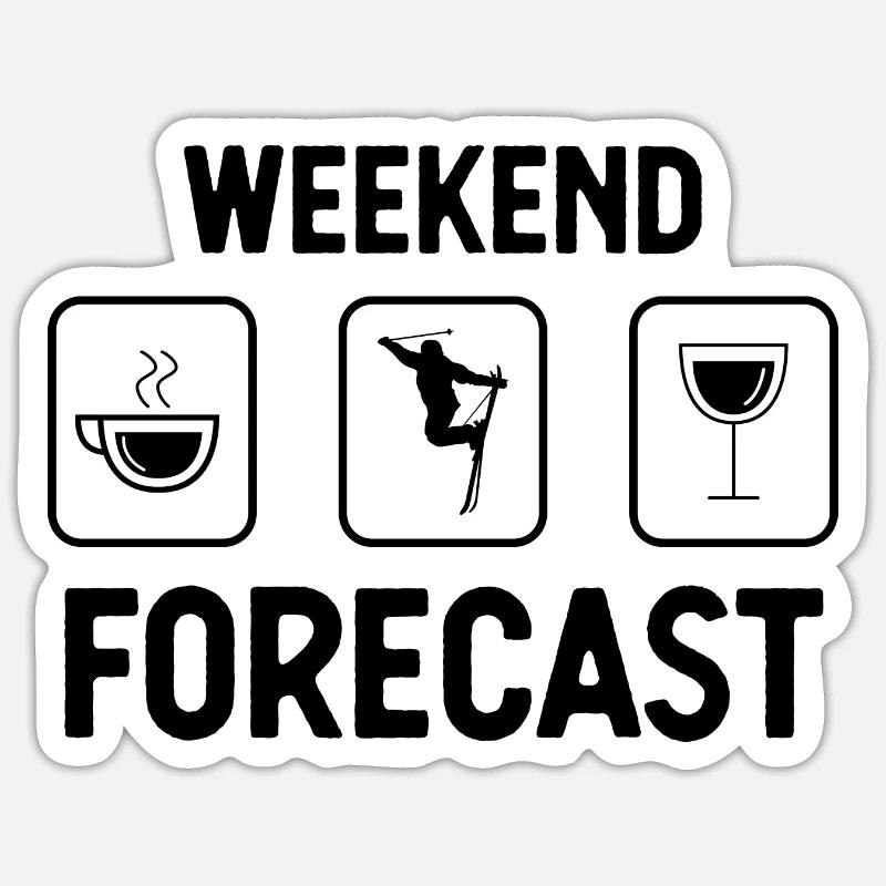 Weekend Forecast - Sticker size S (10 x 10 cm)