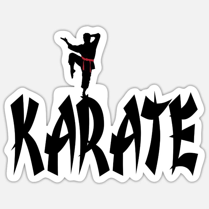 karate Sticker size S (10 x 10 cm)