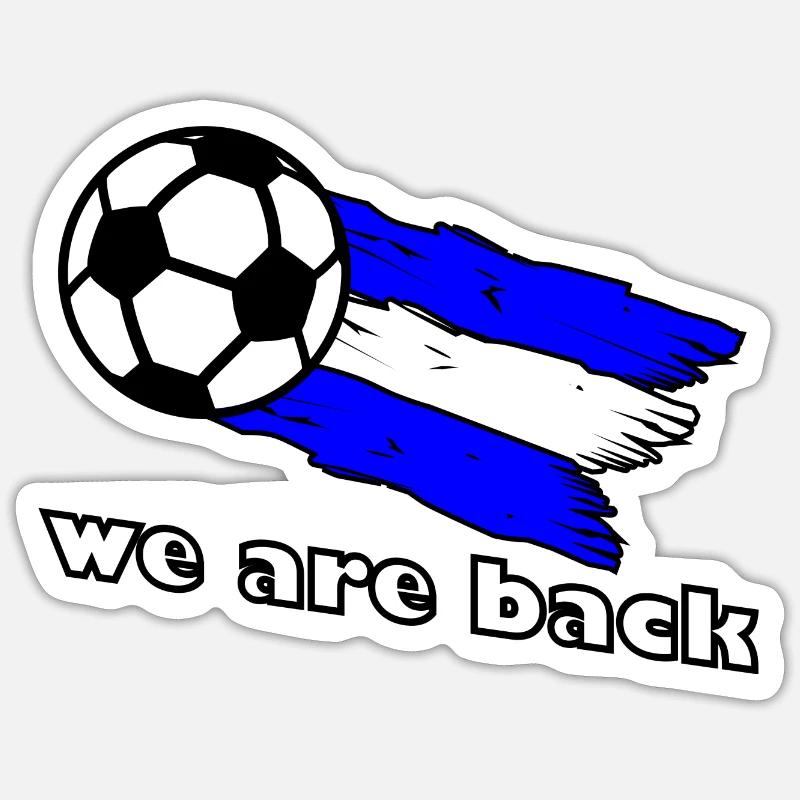 Retour à Gelsenkirchen - Sticker taille S (10 x 10 cm) - blanc mat