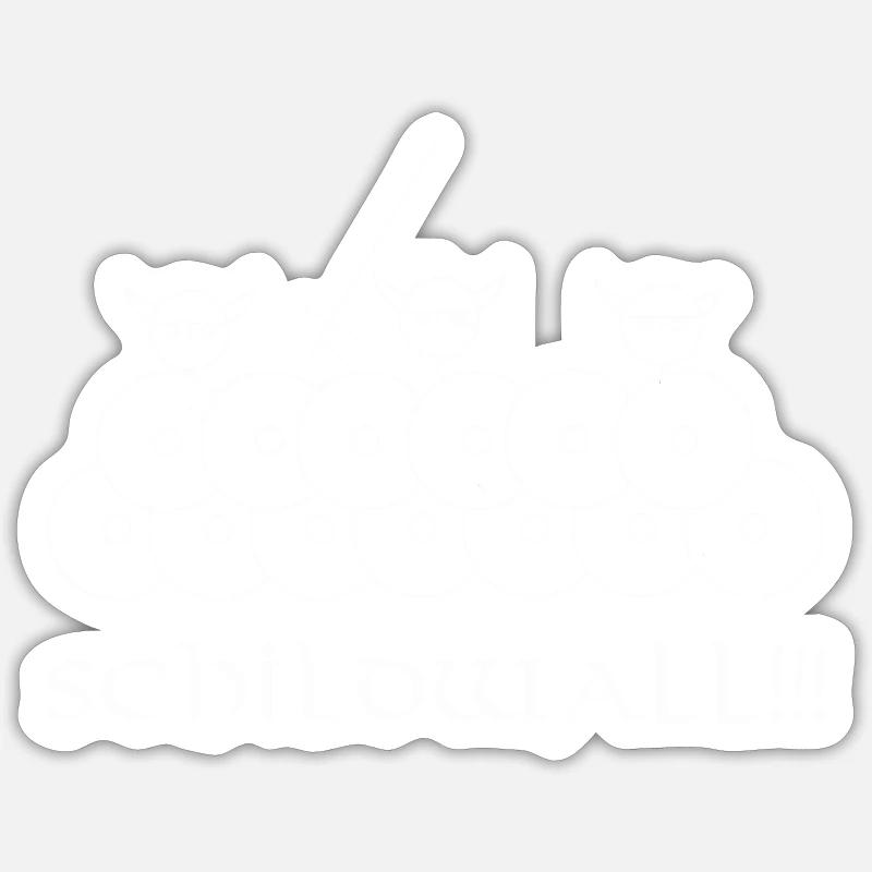 schildwallw2 Sticker Größe S (10 x 10 cm)