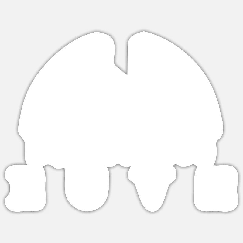 Reiten - Reiter Geschenkidee - Sticker Größe S (10 x 10 cm) - Mattweiß
