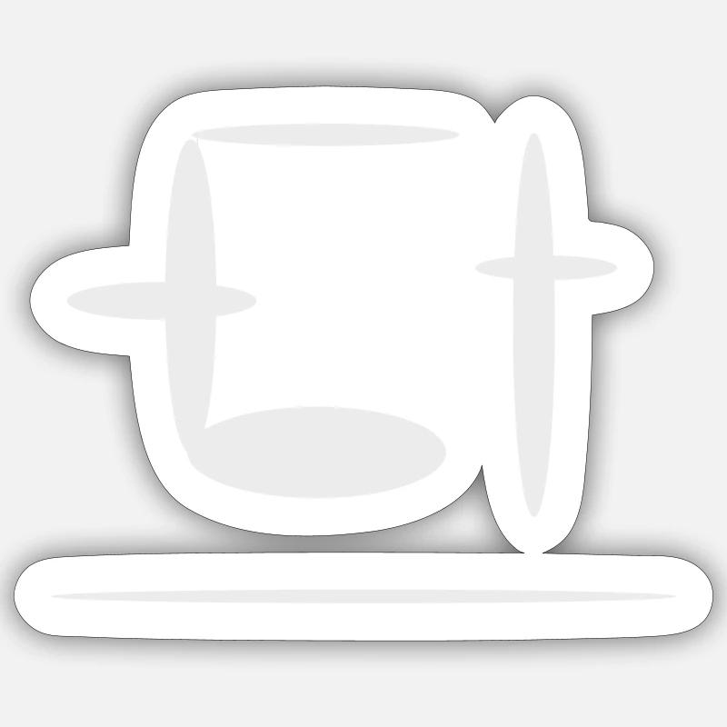 ET Logo - Sticker Größe S (10 x 10 cm) - Mattweiß