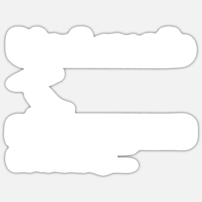 Urlaub loading - Sticker Größe S (10 x 10 cm) - Mattweiß