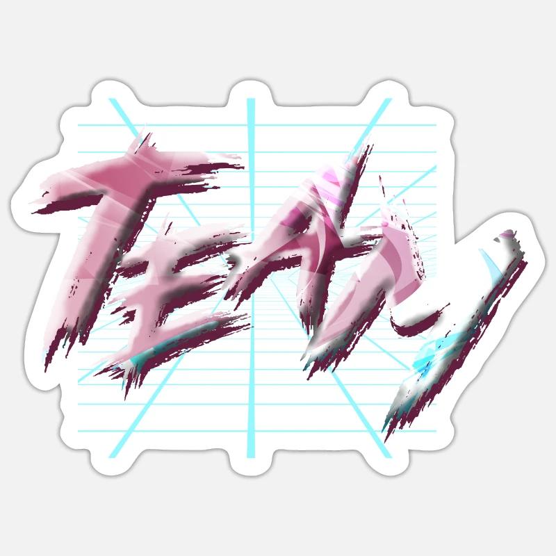 Team - Sticker Größe S (10 x 10 cm) - Mattweiß