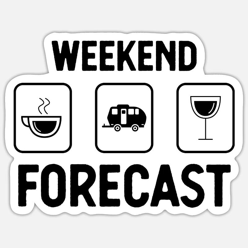 Weekend Forecast 2 - Sticker size S (10 x 10 cm)