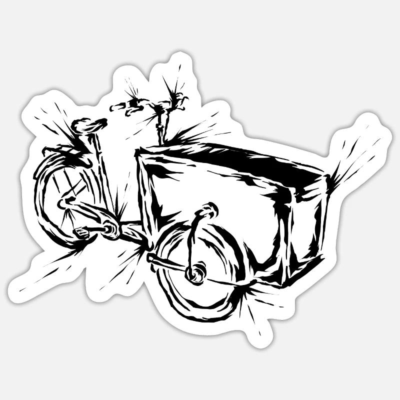 Vélo cargo Sticker taille S (10 x 10 cm)