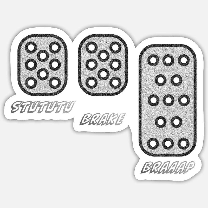 STUTUTU - Pression de suralimentation Sticker taille S (10 x 10 cm)