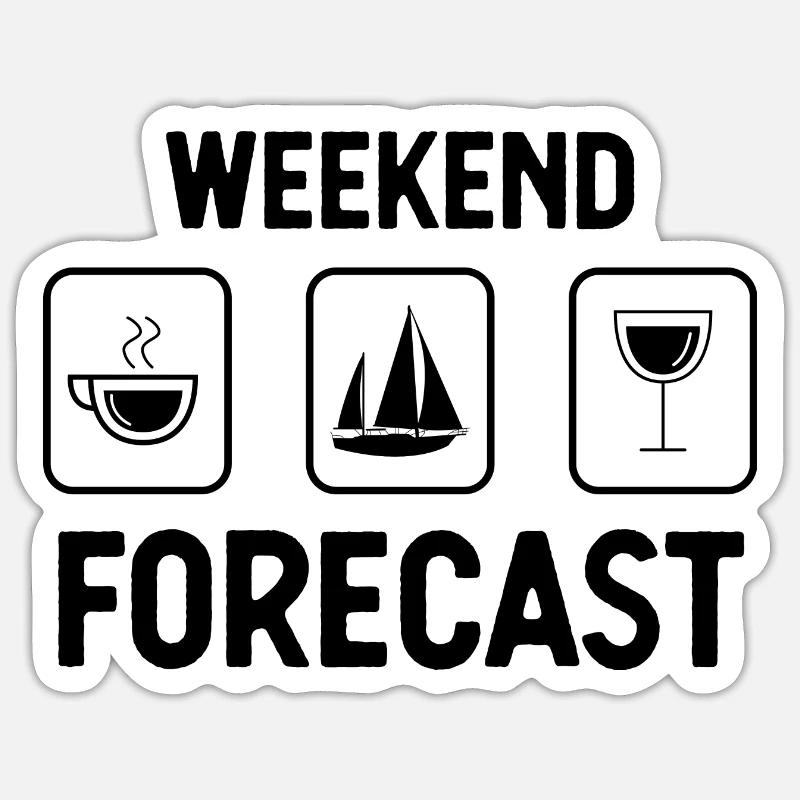 Weekend Forecast - Sticker size S (10 x 10 cm)