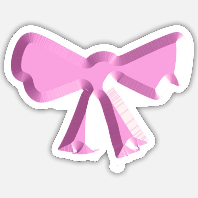 loop symbol fly pink shiny Sticker size S (10 x 10 cm)