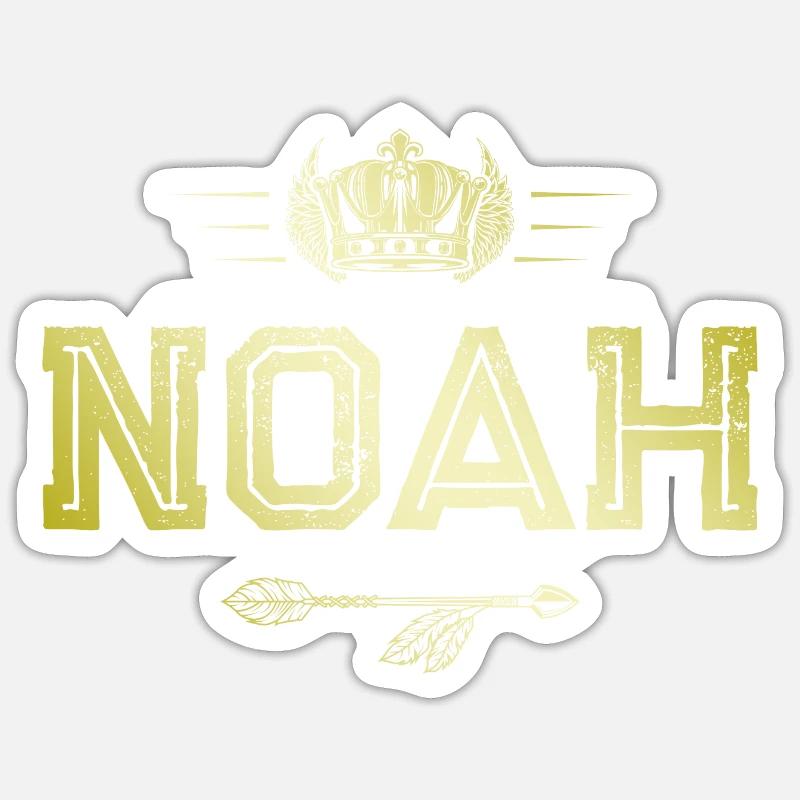 Noah - Sticker Größe S (10 x 10 cm) - Mattweiß