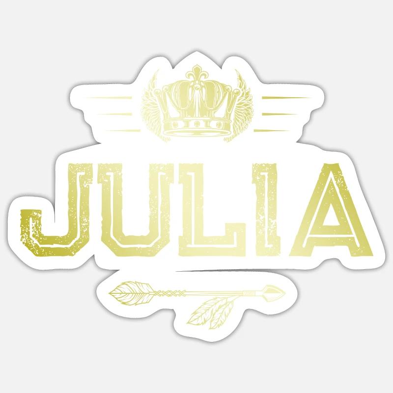 Juliette - Sticker taille S (10 x 10 cm) - blanc mat