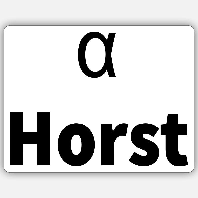 Alpha Horst Sticker Größe S (10 x 10 cm)