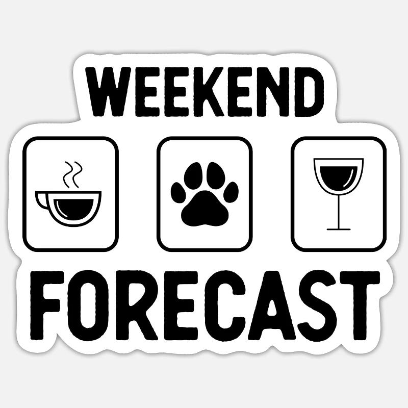 Weekend Forecast 3 - Sticker size S (10 x 10 cm)