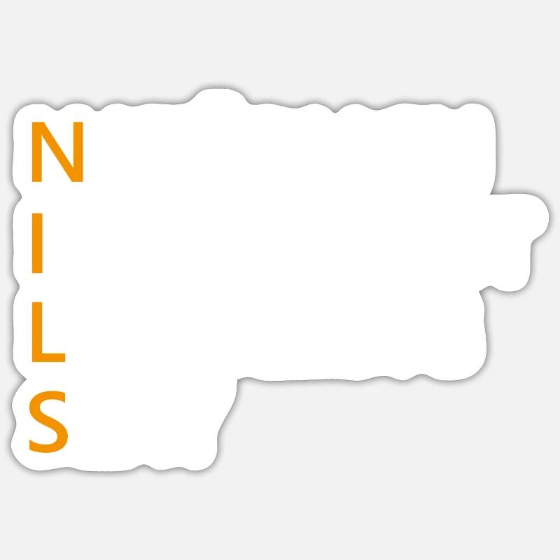 Nils Name Geschenk Sticker Größe S (10 x 10 cm)
