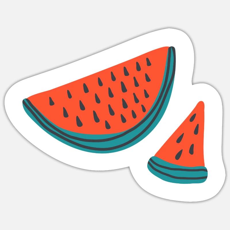Melon - Sticker size S (10 x 10 cm) - white matte