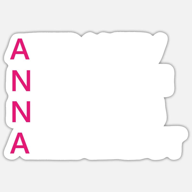 Anna Name Geschenk Sticker Größe S (10 x 10 cm)