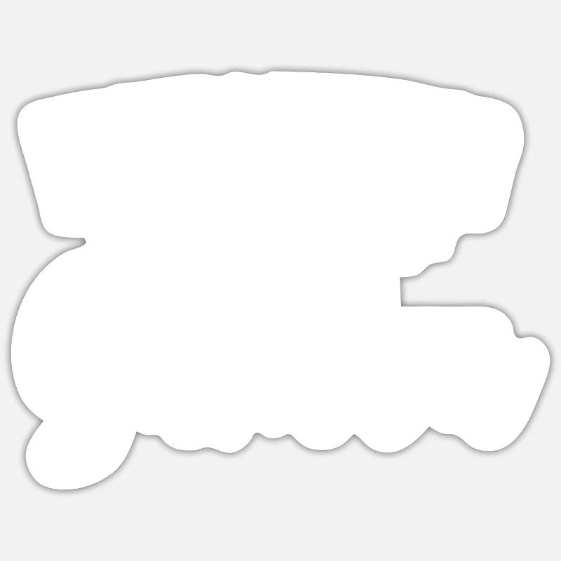 Samba - Sticker Größe S (10 x 10 cm) - Mattweiß