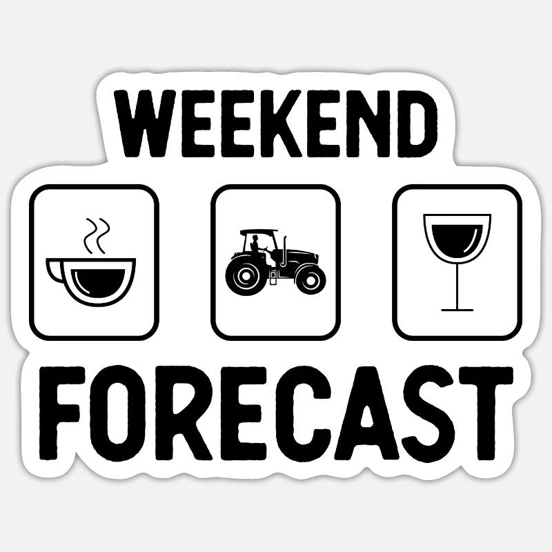 Weekend Forecast 1 - Sticker size S (10 x 10 cm)