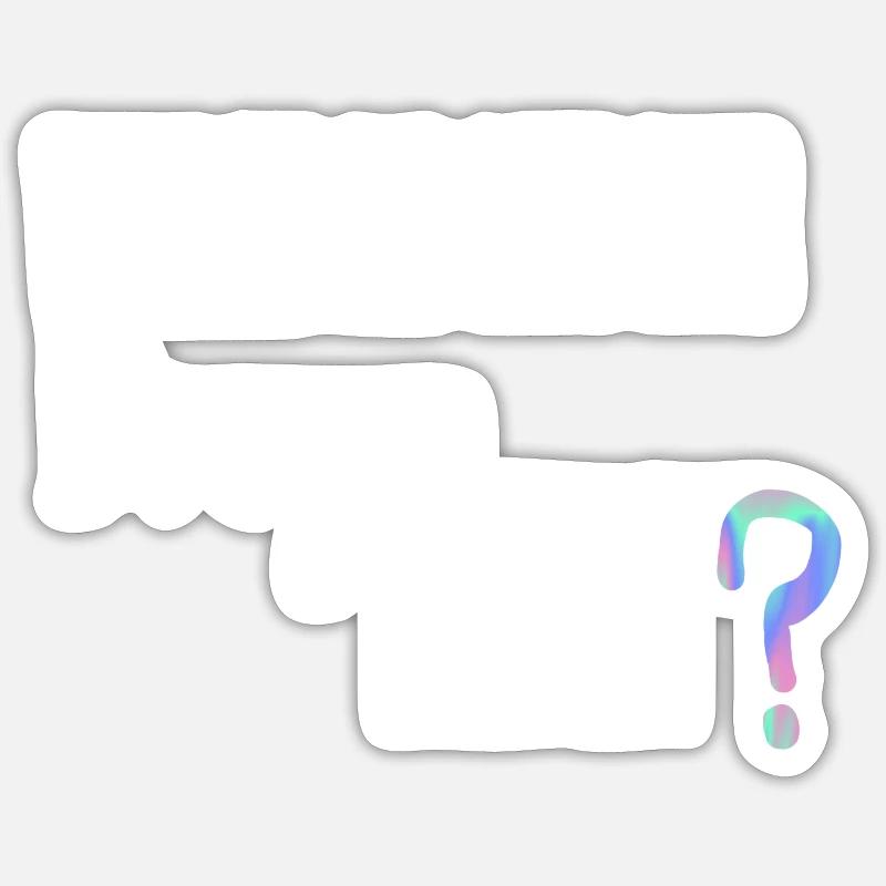 Willst du? Sticker Größe S (10 x 10 cm)