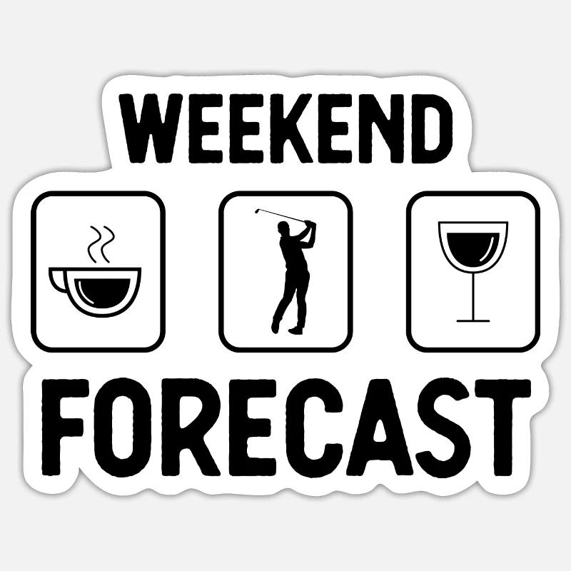 Weekend Forecast - Sticker size S (10 x 10 cm)
