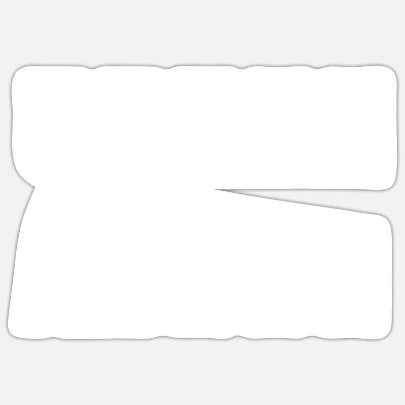 Exclamation - Sticker taille S (10 x 10 cm) - blanc mat
