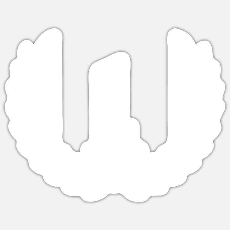 1 couronne numéro - Sticker taille S (10 x 10 cm) - blanc mat