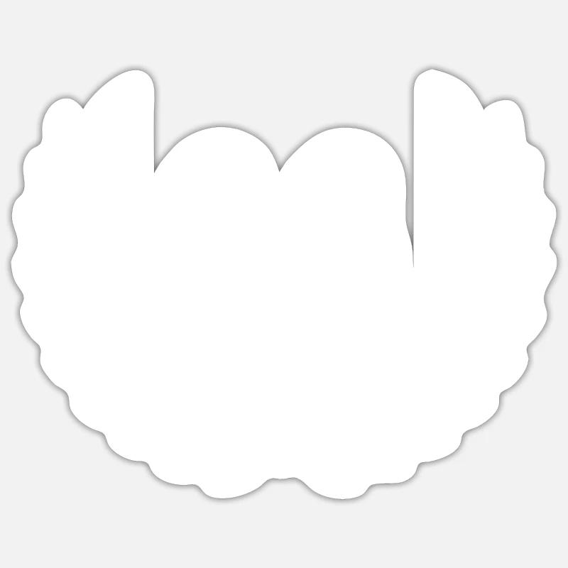 33 Couronne numérique - Sticker taille S (10 x 10 cm) - blanc mat