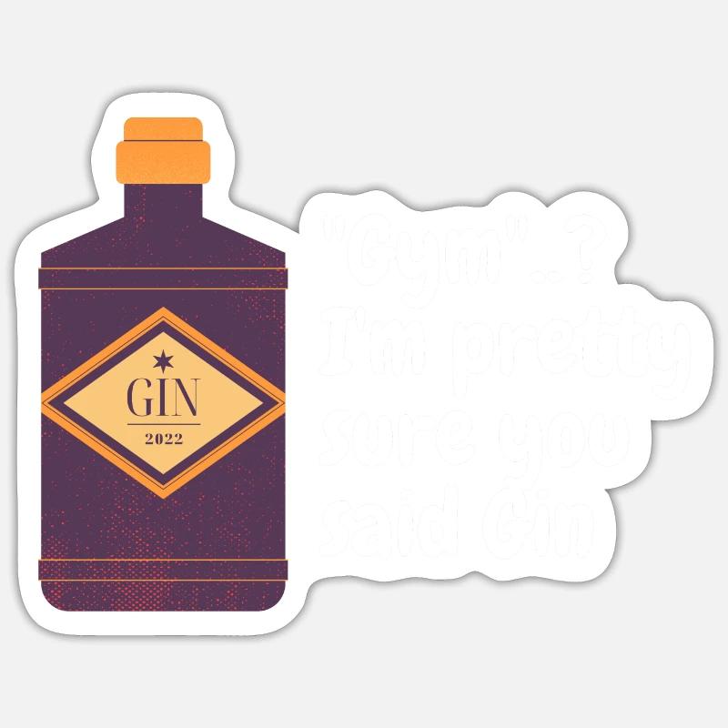 Gyn oder Gin Sticker Größe S (10 x 10 cm)