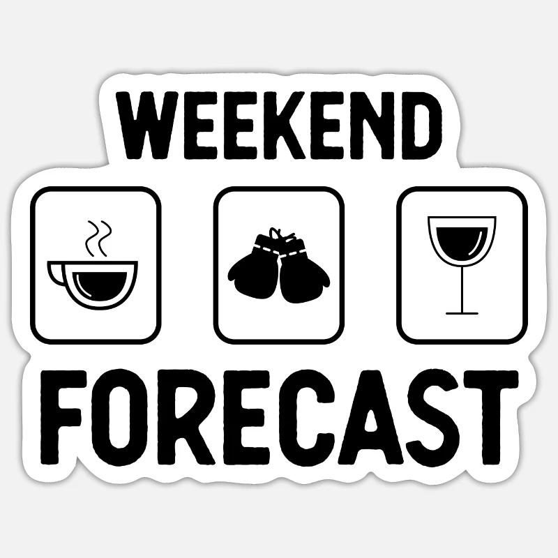 Weekend Forecast 1 - Sticker size S (10 x 10 cm)