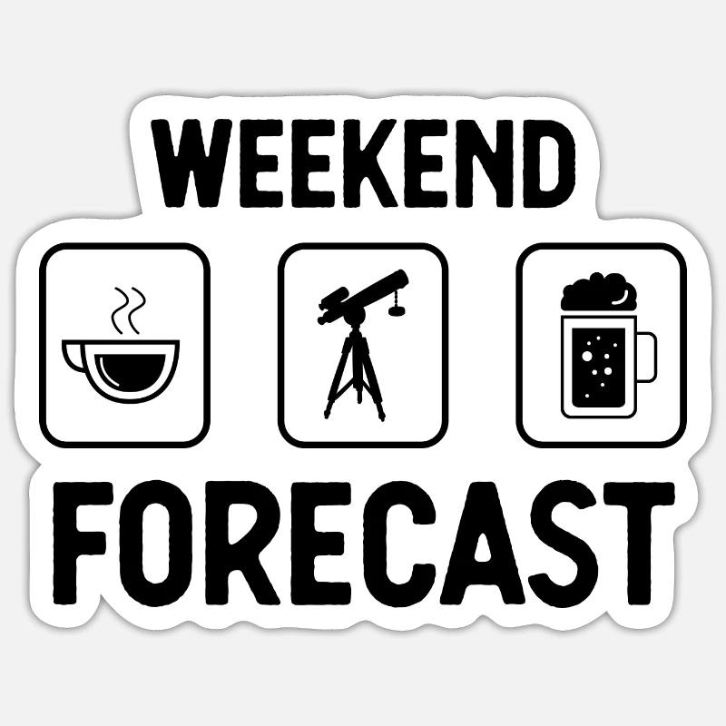 Prévisions du week-end - (2) Sticker taille S (10 x 10 cm)