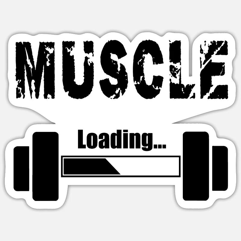Muscle Loading Sticker taille S (10 x 10 cm)