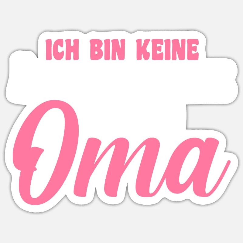 Großmutter Großmama Omi Oma - Sticker Größe S (10 x 10 cm) - Mattweiß