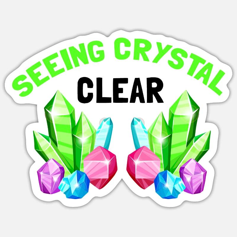 Recherche sur les roches et conception de roches à quartz Sticker taille S (10 x 10 cm)