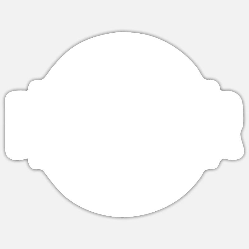 Fleischer Beruf - Sticker Größe S (10 x 10 cm) - Mattweiß