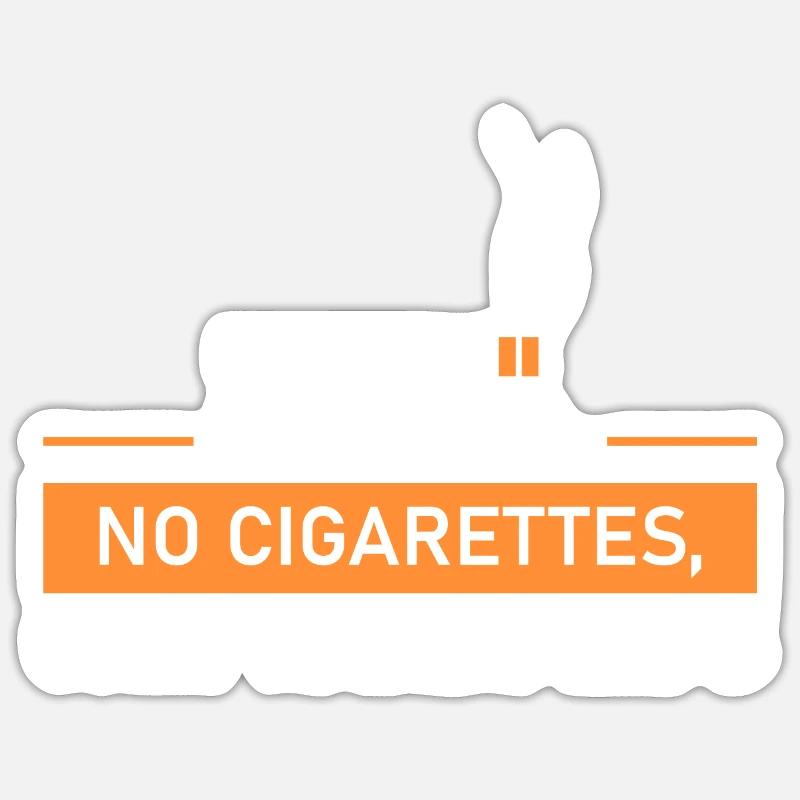 No cigarettes, just hookahs. Sticker size S (10 x 10 cm)