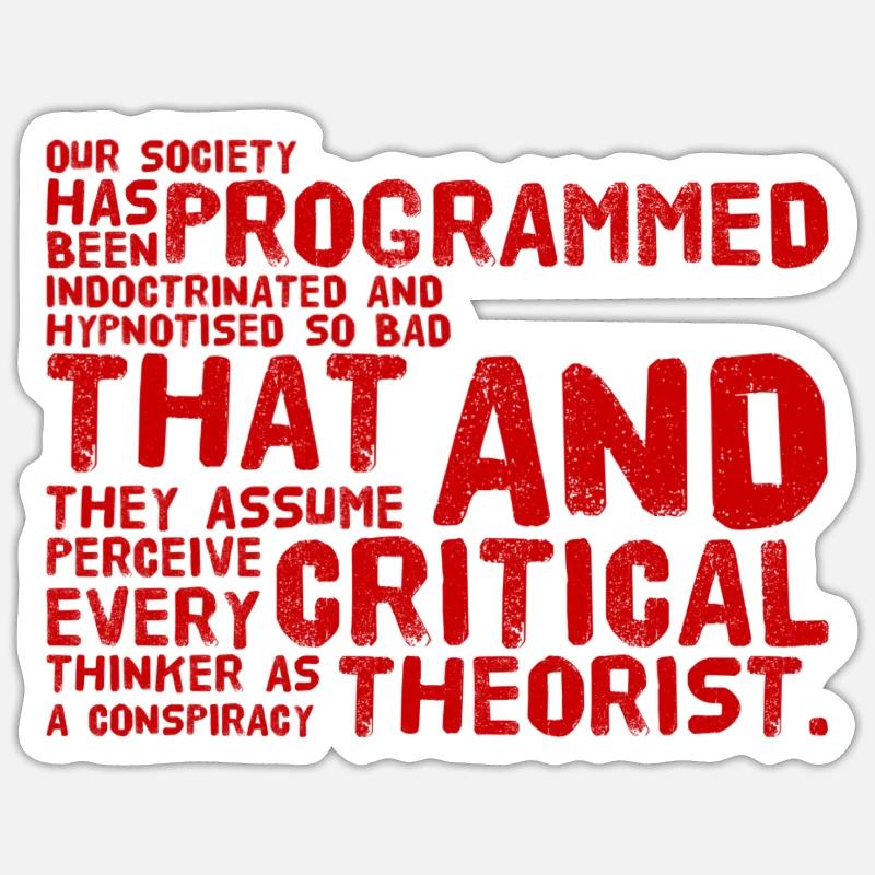 Programmed from birth - Sticker size S (10 x 10 cm) - white matte