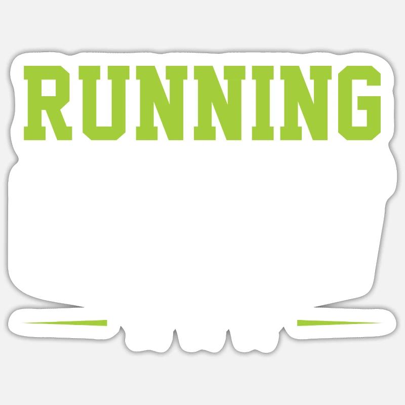 Équipe de course - Sticker taille S (10 x 10 cm) - blanc mat